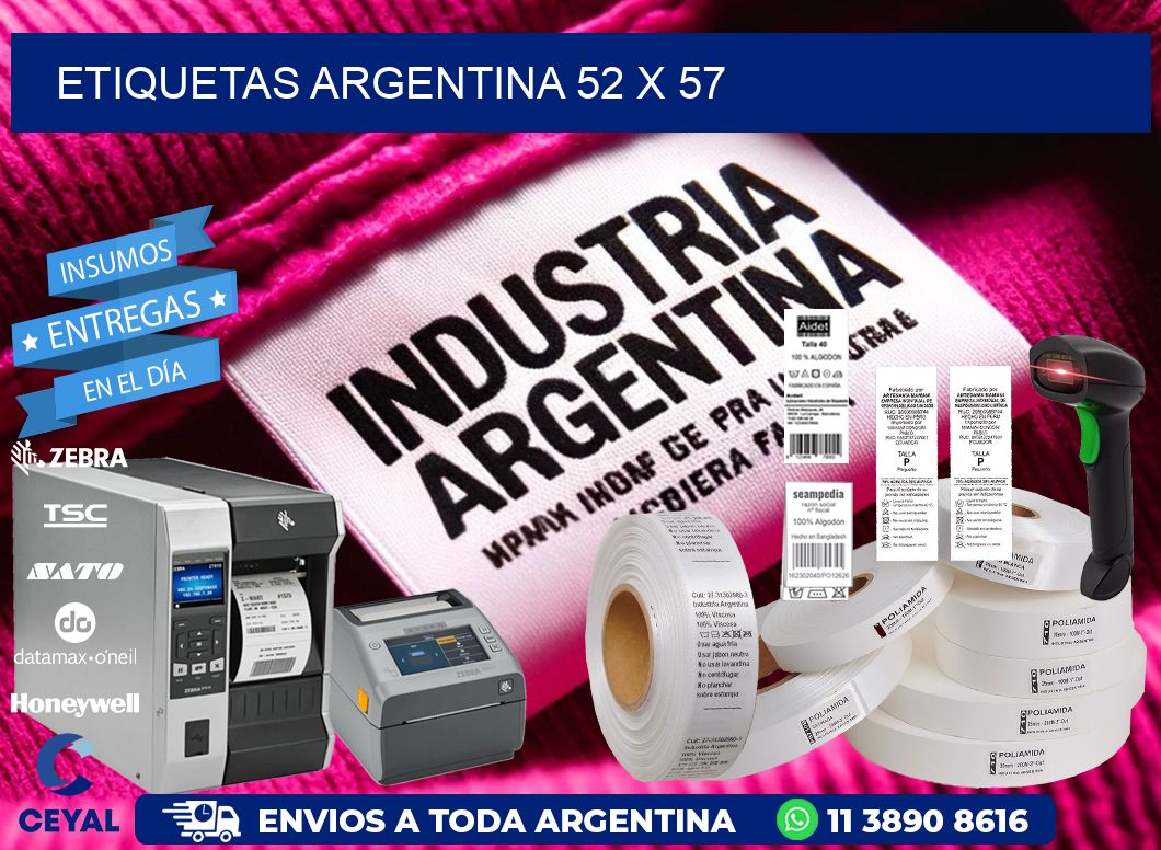 etiquetas argentina 52 x 57