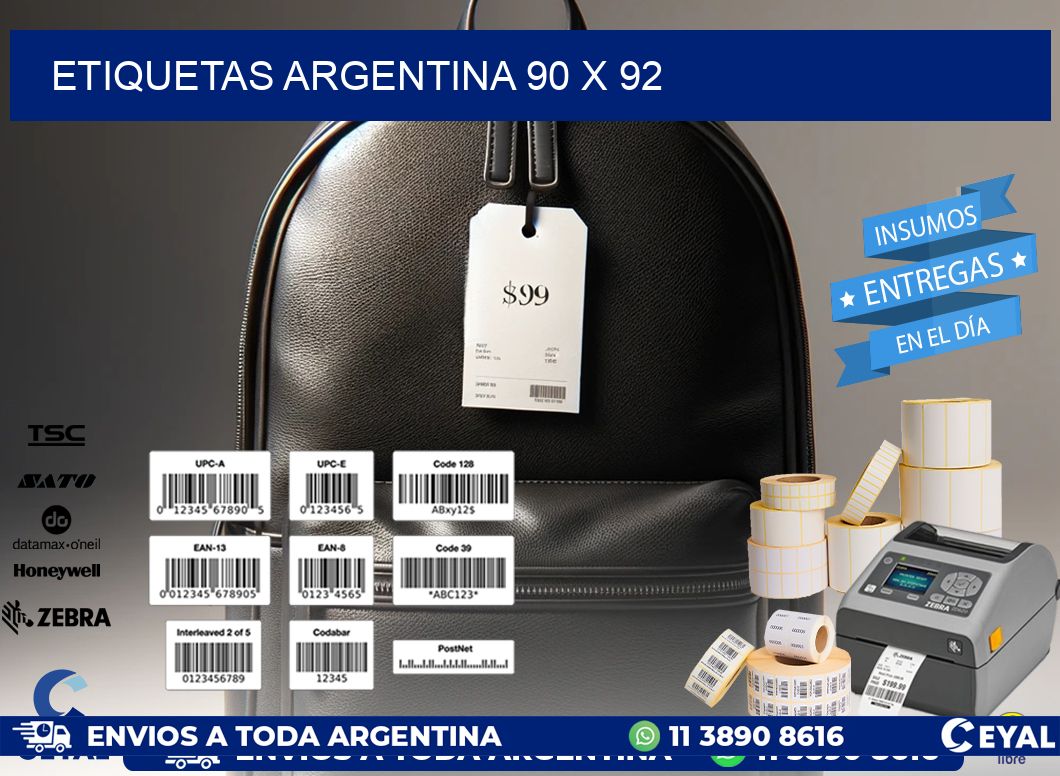 etiquetas argentina 90 x 92