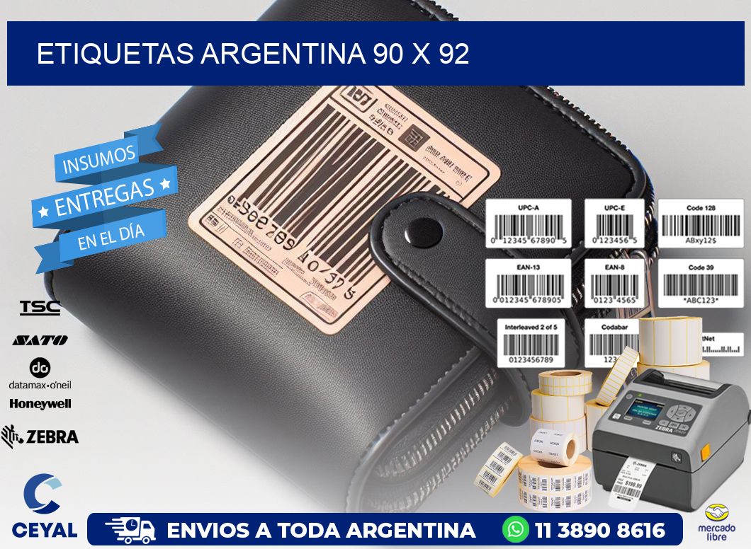 etiquetas argentina 90 x 92