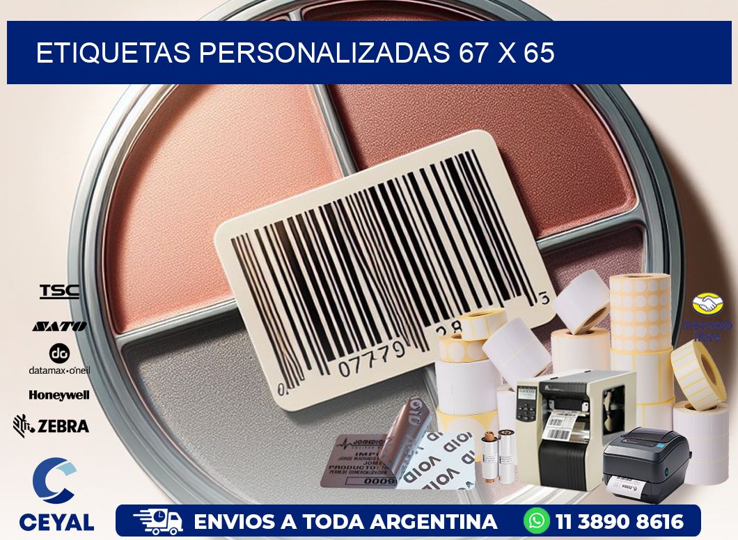 etiquetas personalizadas 67 x 65