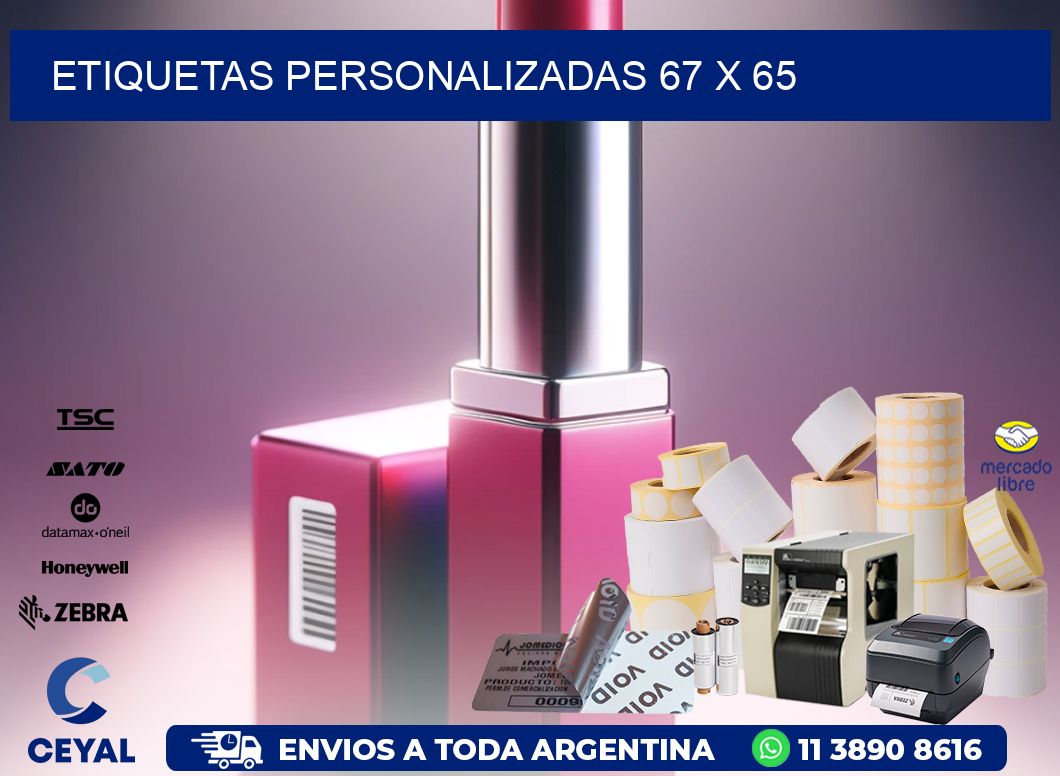 etiquetas personalizadas 67 x 65