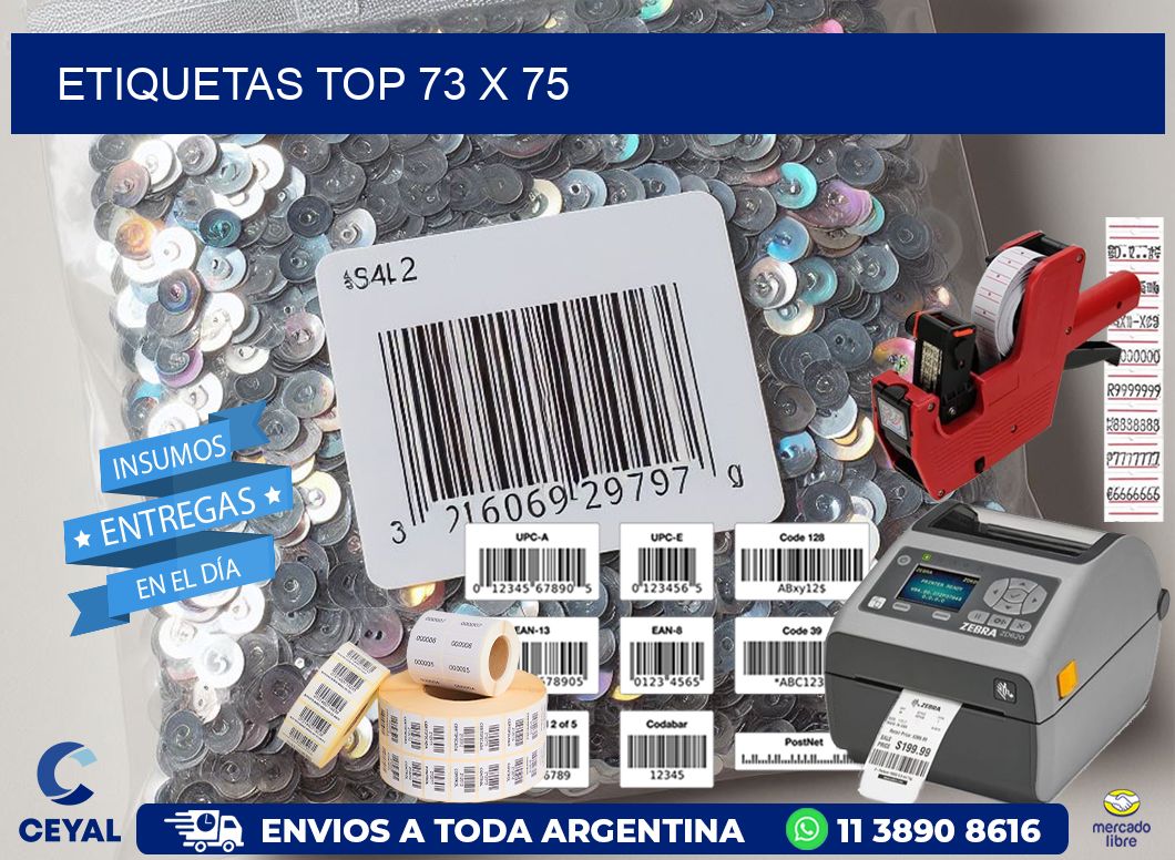 etiquetas top 73 x 75