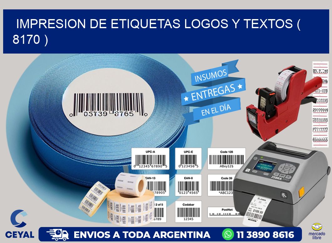 impresion de etiquetas logos y textos ( 8170 )