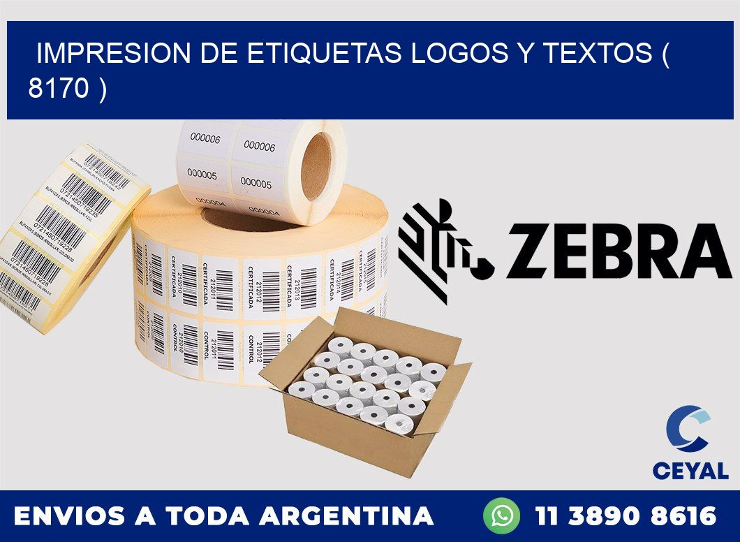 impresion de etiquetas logos y textos ( 8170 )