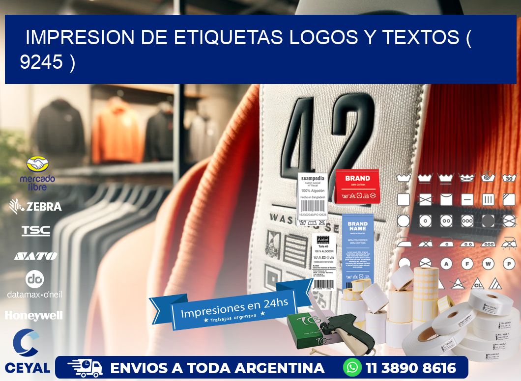 impresion de etiquetas logos y textos ( 9245 )