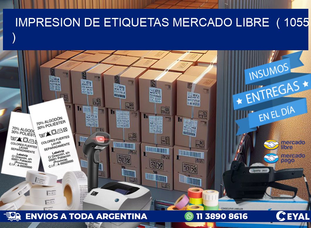 impresion de etiquetas mercado libre ( 1055 )