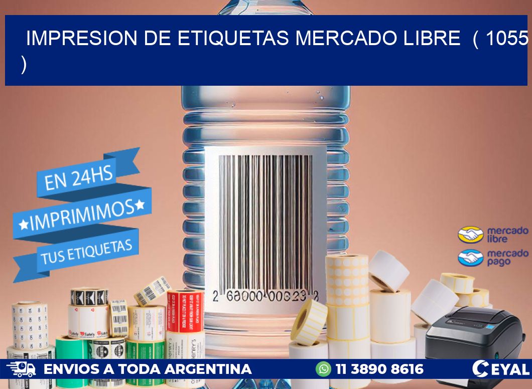impresion de etiquetas mercado libre ( 1055 )