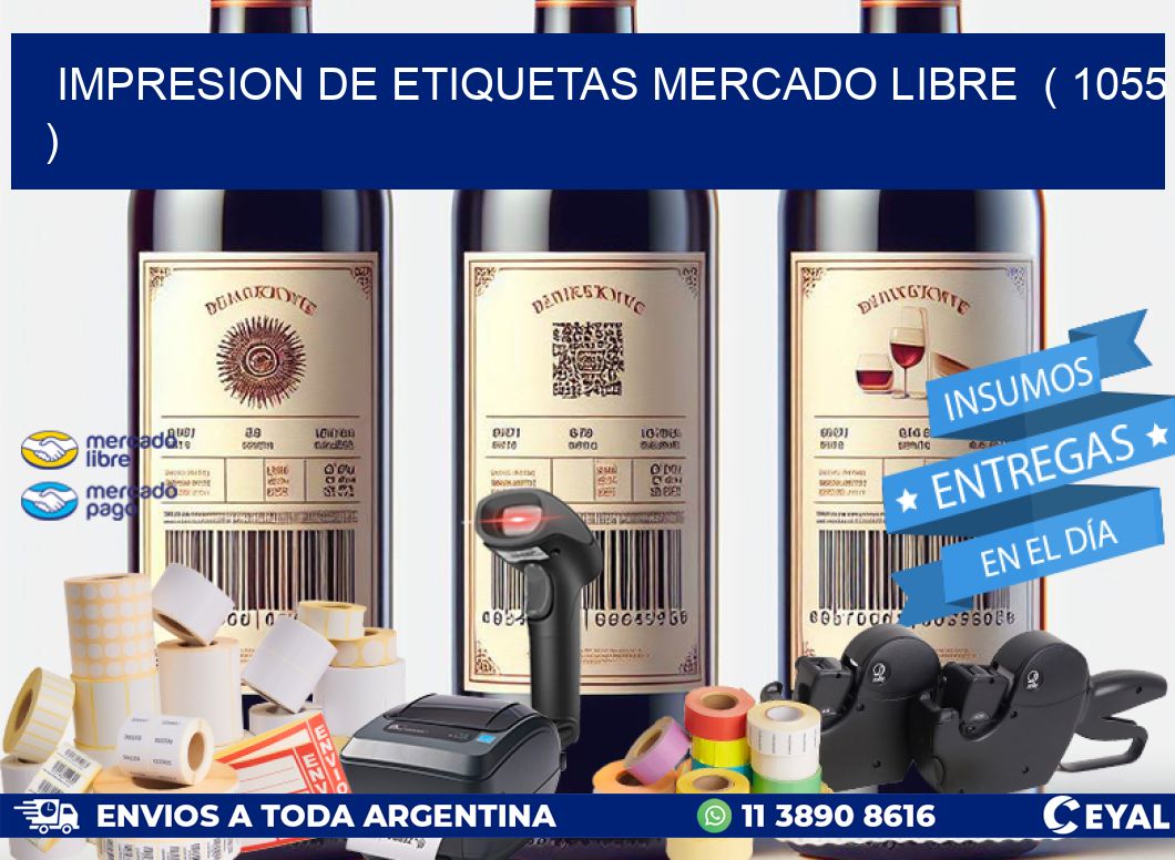 impresion de etiquetas mercado libre ( 1055 )