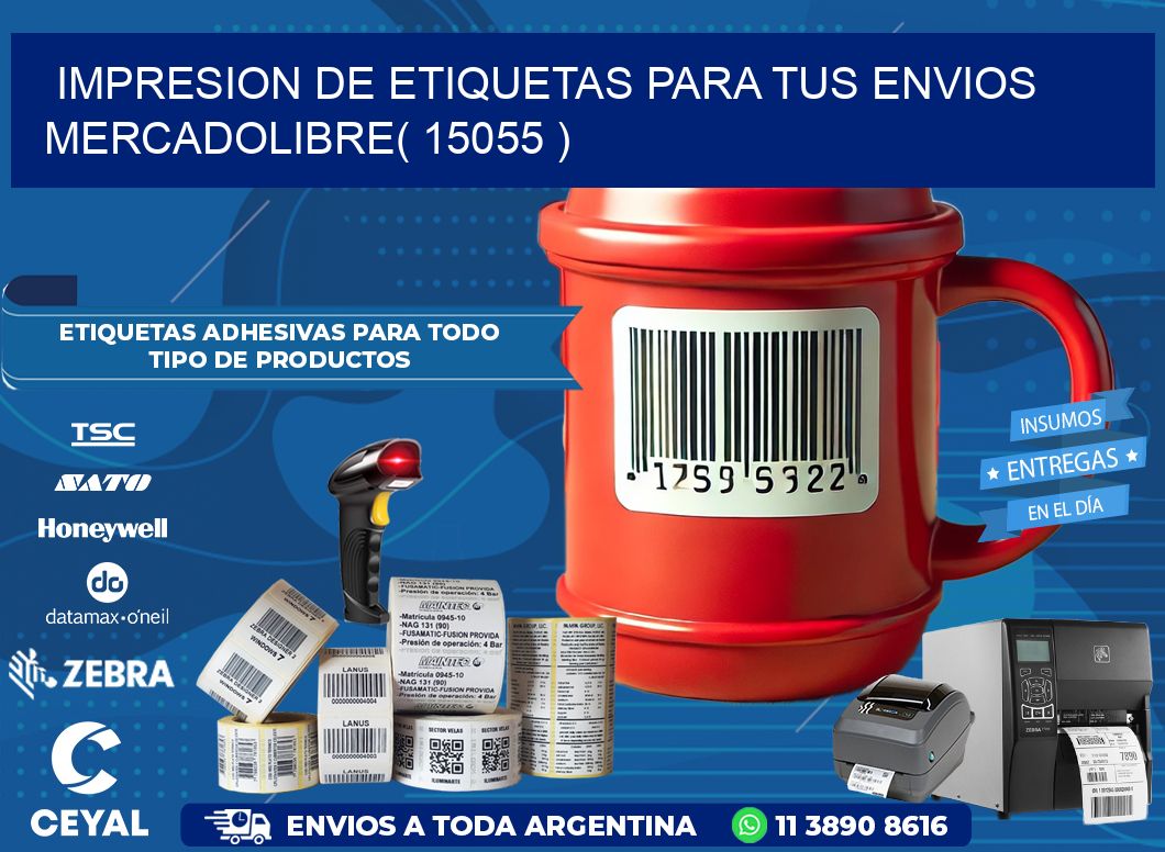 impresion de etiquetas para tus envios mercadolibre( 15055 )