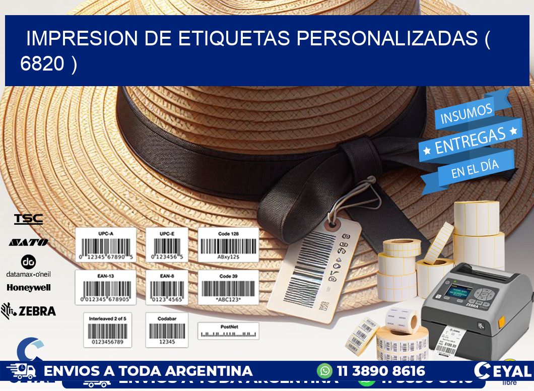 impresion de etiquetas personalizadas ( 6820 )