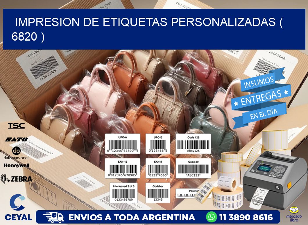 impresion de etiquetas personalizadas ( 6820 )