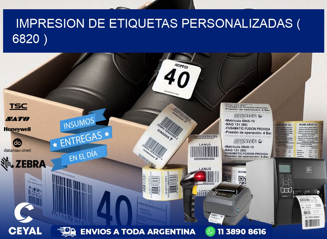impresion de etiquetas personalizadas ( 6820 )