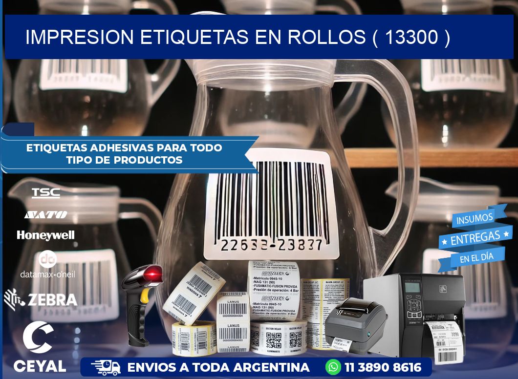 impresion etiquetas en rollos ( 13300 )