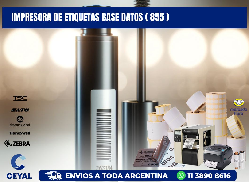 impresora de etiquetas base datos ( 855 )