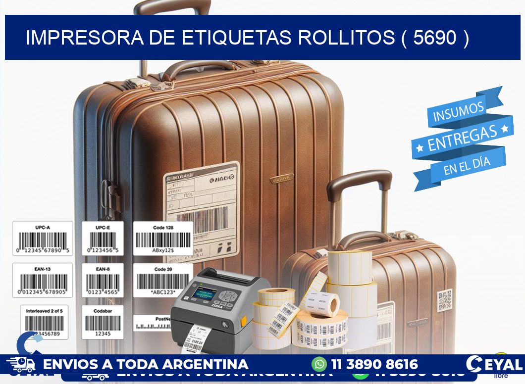 impresora de etiquetas rollitos ( 5690 )