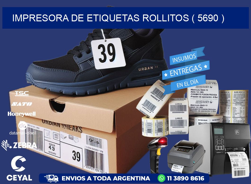 impresora de etiquetas rollitos ( 5690 )