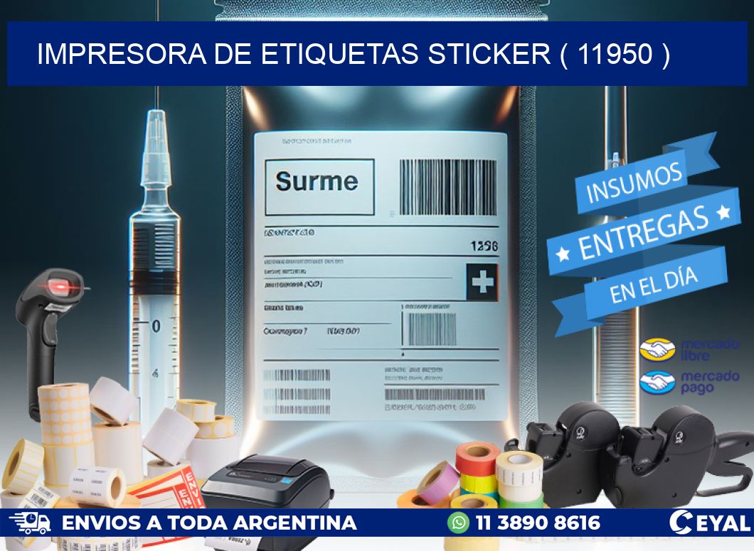 impresora de etiquetas sticker ( 11950 )