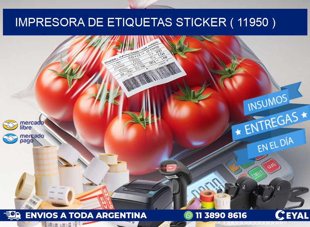 impresora de etiquetas sticker ( 11950 )