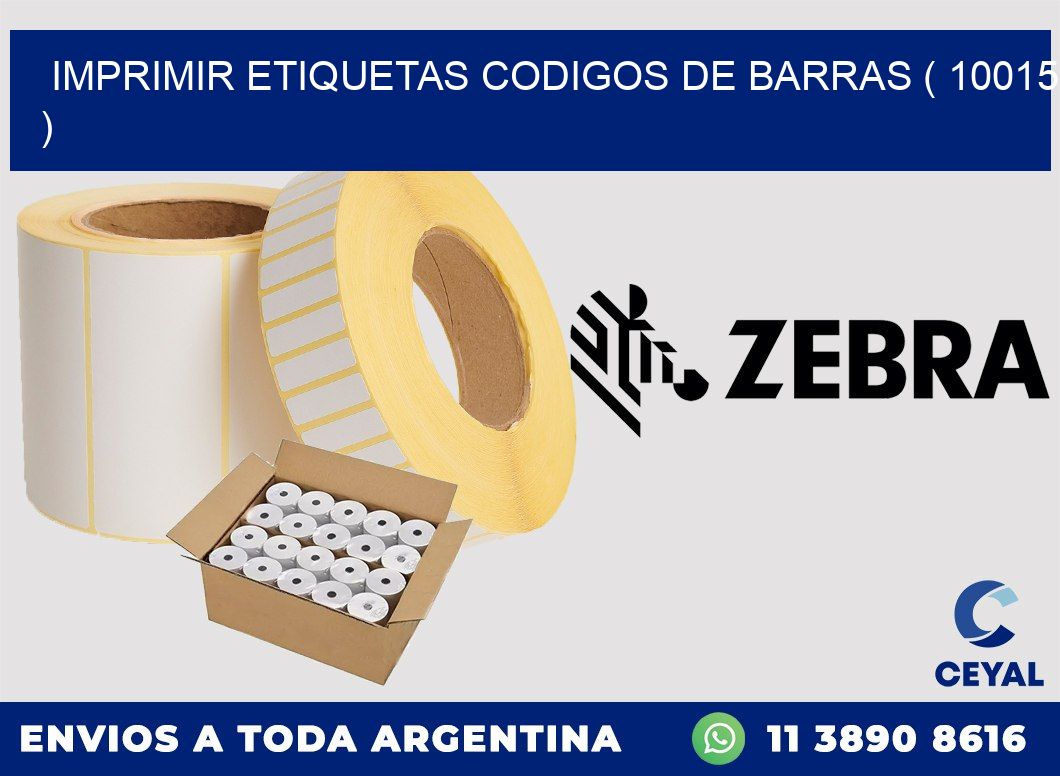 imprimir etiquetas codigos de barras ( 10015 )