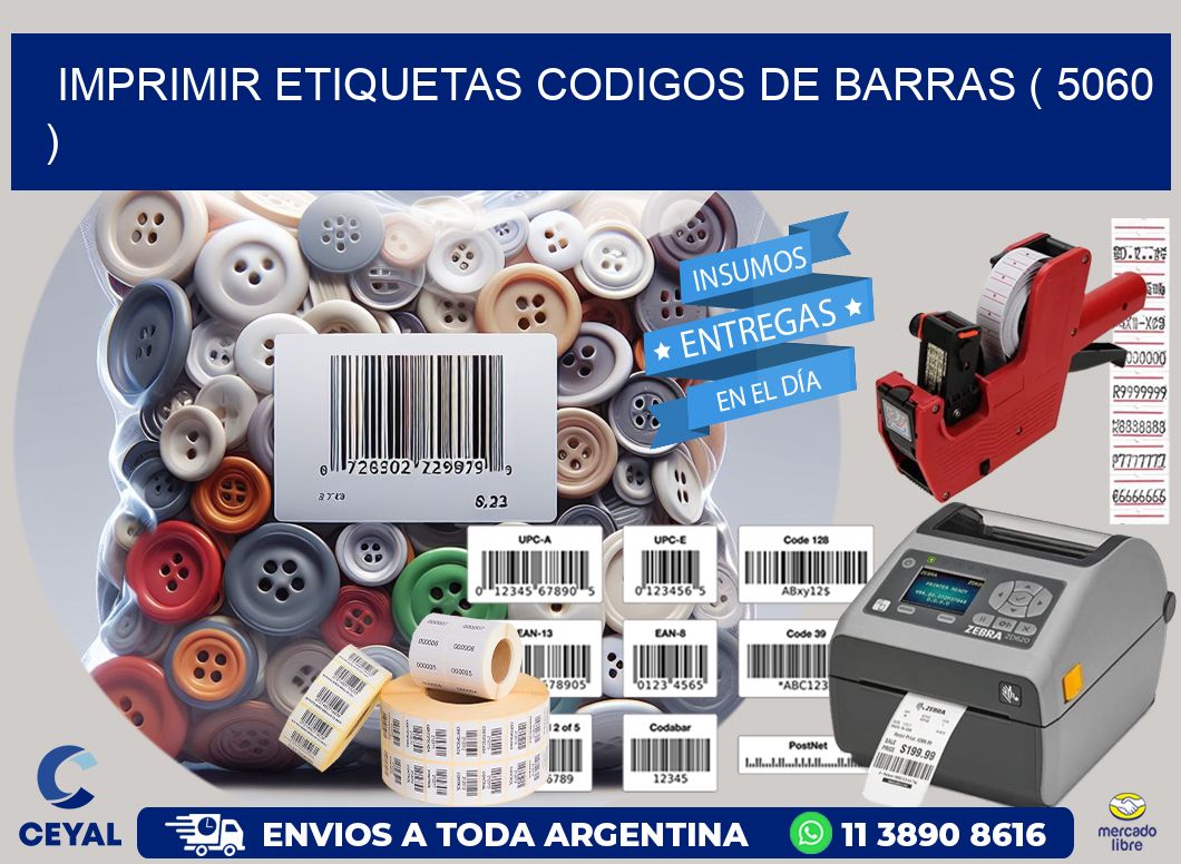 imprimir etiquetas codigos de barras ( 5060 )