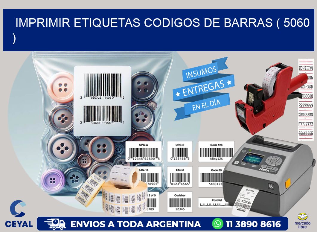 imprimir etiquetas codigos de barras ( 5060 )