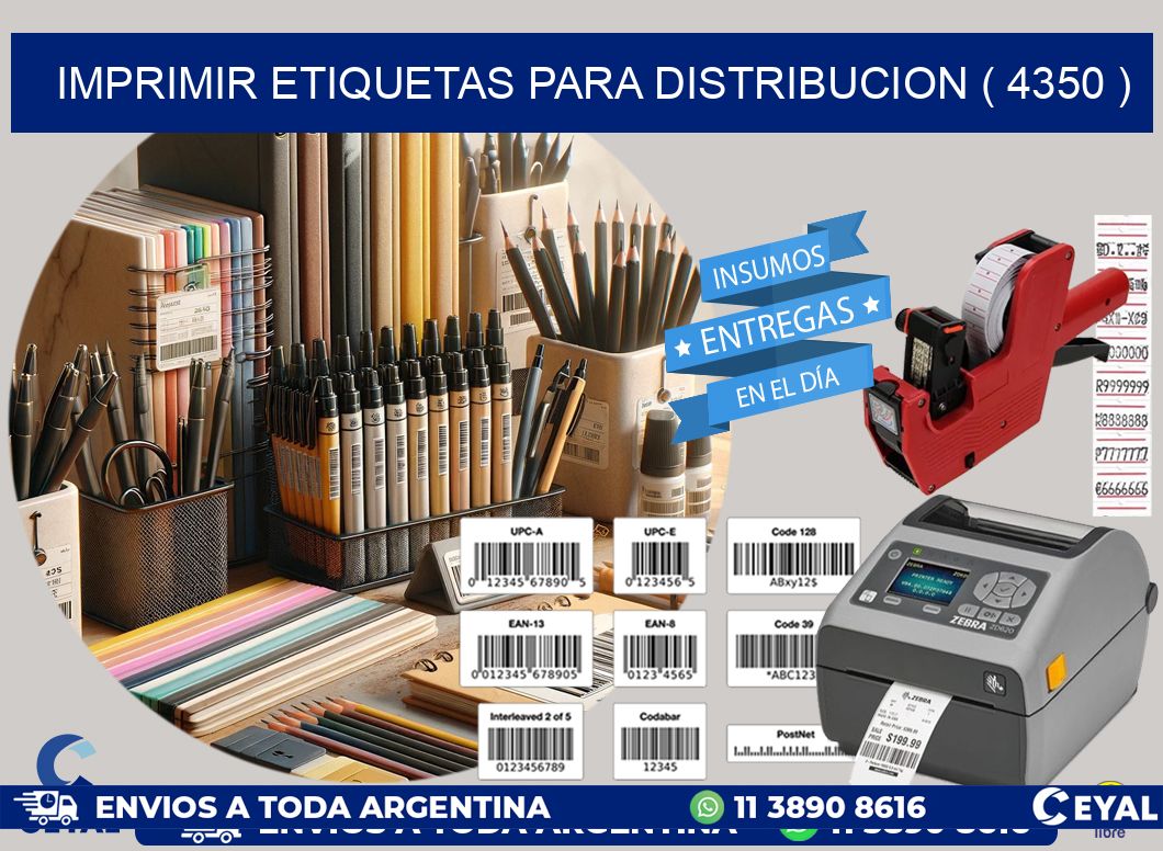 imprimir etiquetas para distribucion ( 4350 )
