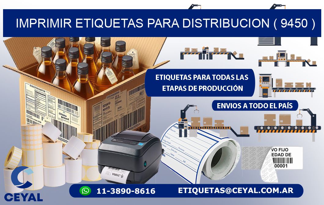 imprimir etiquetas para distribucion ( 9450 )