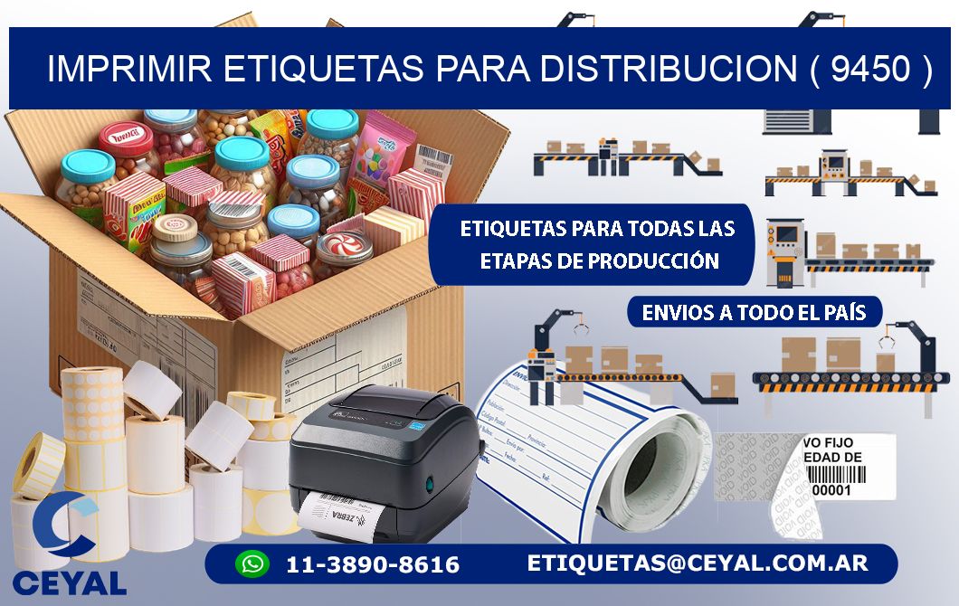 imprimir etiquetas para distribucion ( 9450 )