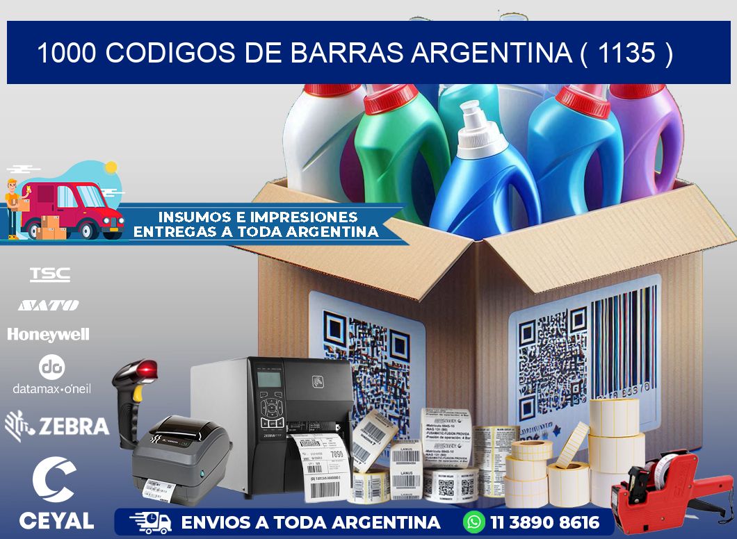 1000 codigos de barras argentina ( 1135 )