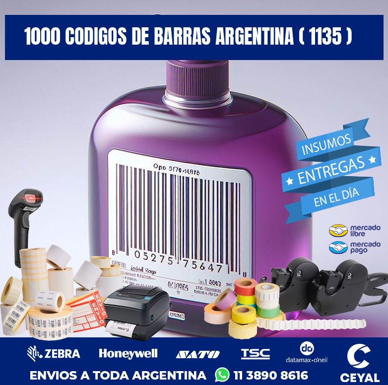 1000 codigos de barras argentina ( 1135 )