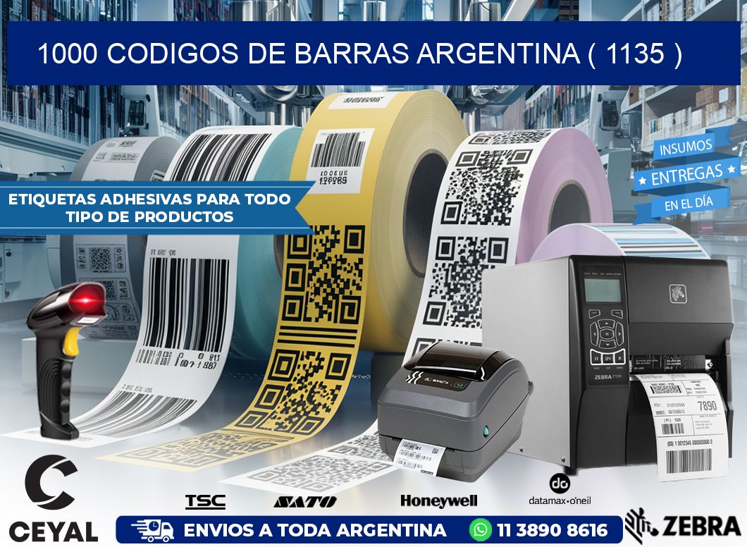 1000 codigos de barras argentina ( 1135 )