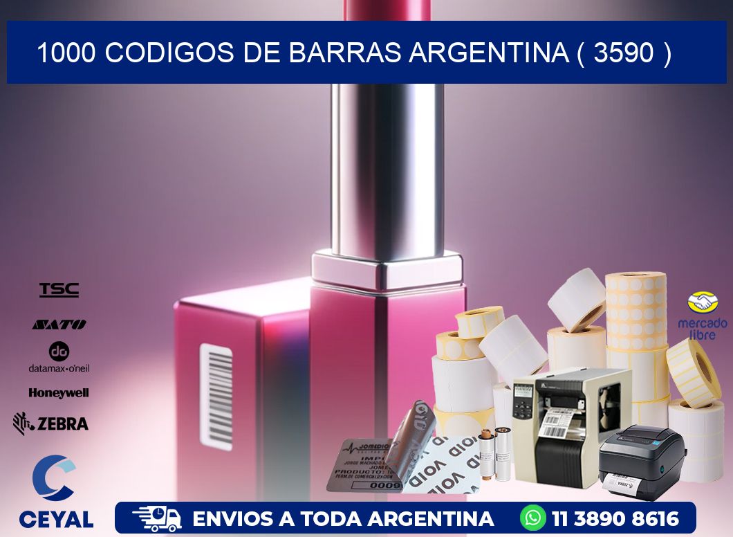 1000 codigos de barras argentina ( 3590 )