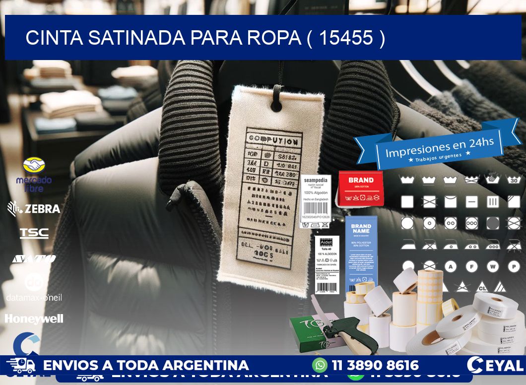 CINTA SATINADA PARA ROPA ( 15455 )