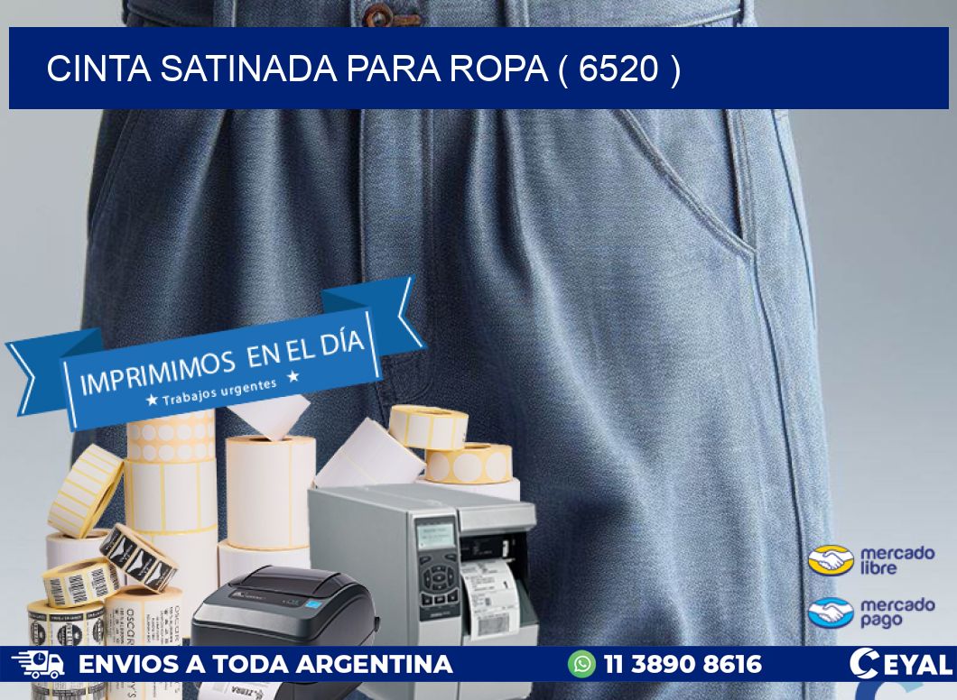 CINTA SATINADA PARA ROPA ( 6520 )