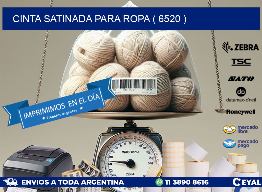 CINTA SATINADA PARA ROPA ( 6520 )