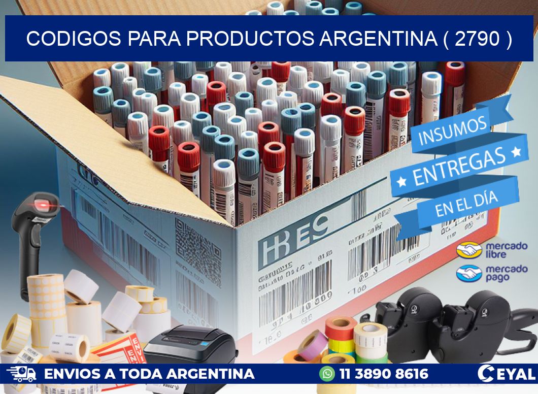 CODIGOS PARA PRODUCTOS ARGENTINA ( 2790 )