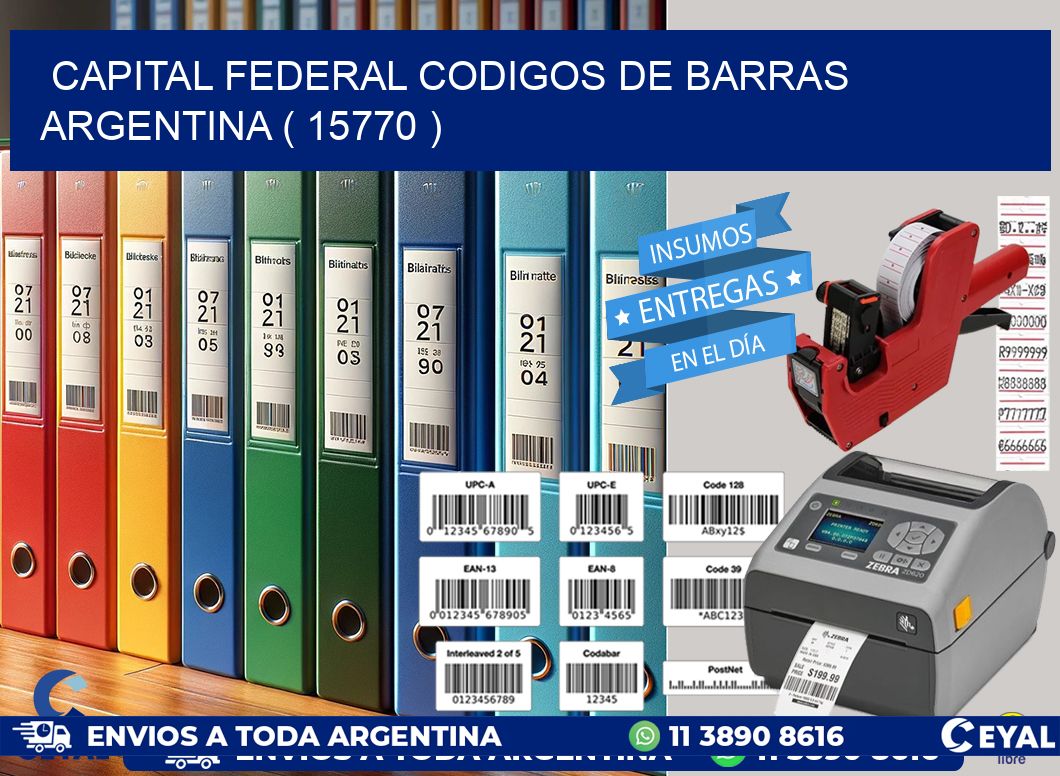 Capital federal codigos de barras argentina ( 15770 )