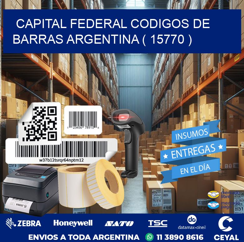 Capital federal codigos de barras argentina ( 15770 )