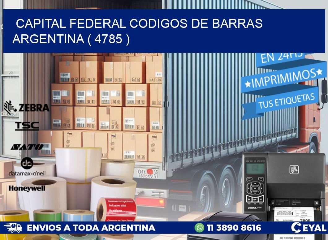 Capital federal codigos de barras argentina ( 4785 )