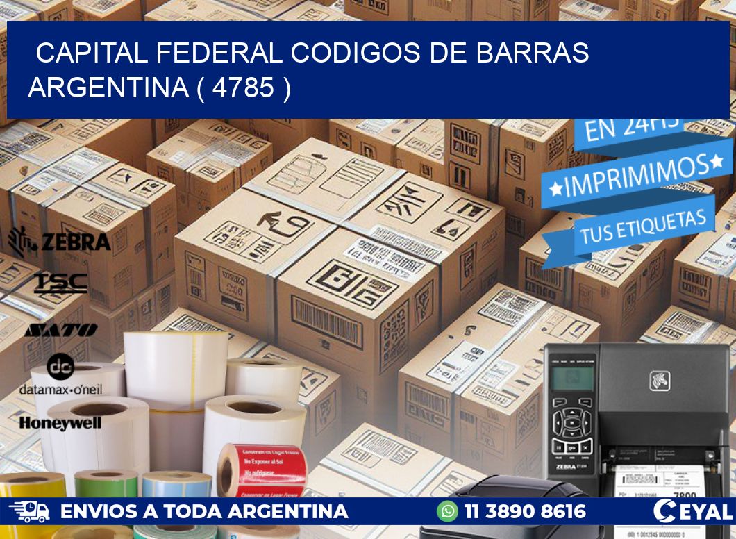 Capital federal codigos de barras argentina ( 4785 )