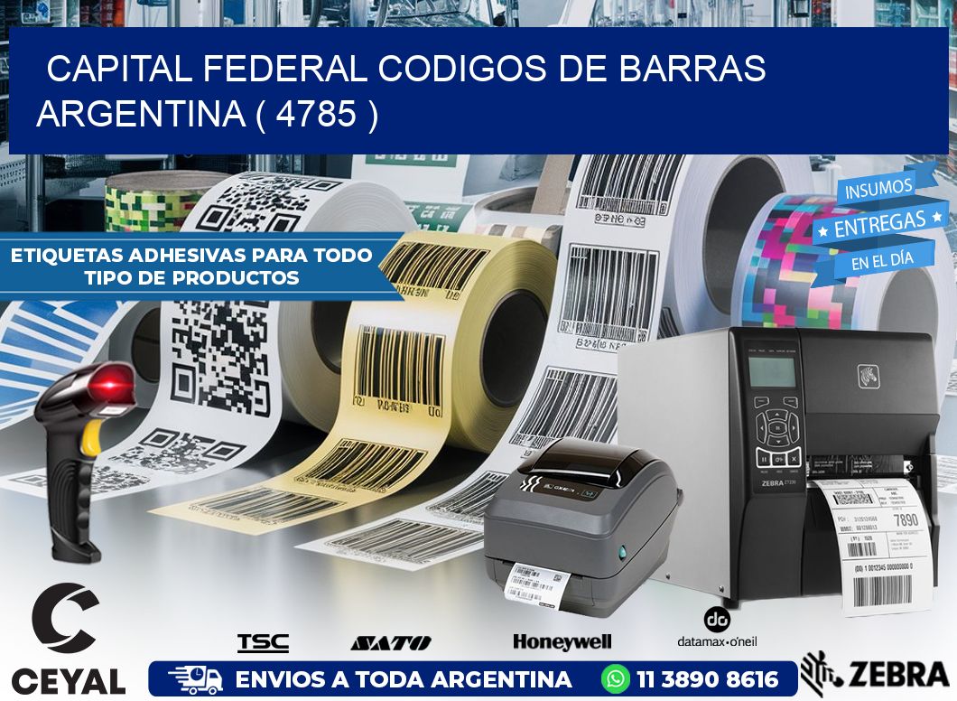 Capital federal codigos de barras argentina ( 4785 )