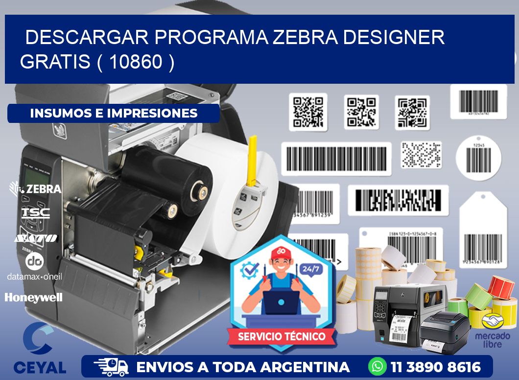 DESCARGAR PROGRAMA ZEBRA DESIGNER GRATIS ( 10860 )