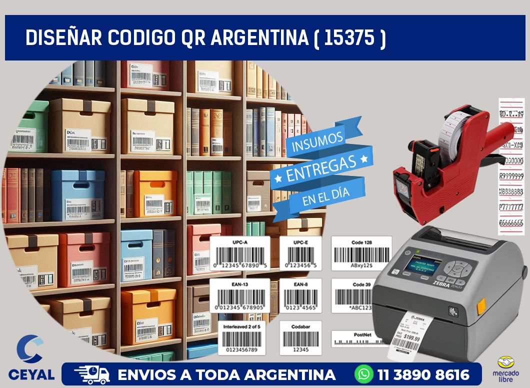 DISEÑAR CODIGO QR ARGENTINA ( 15375 )