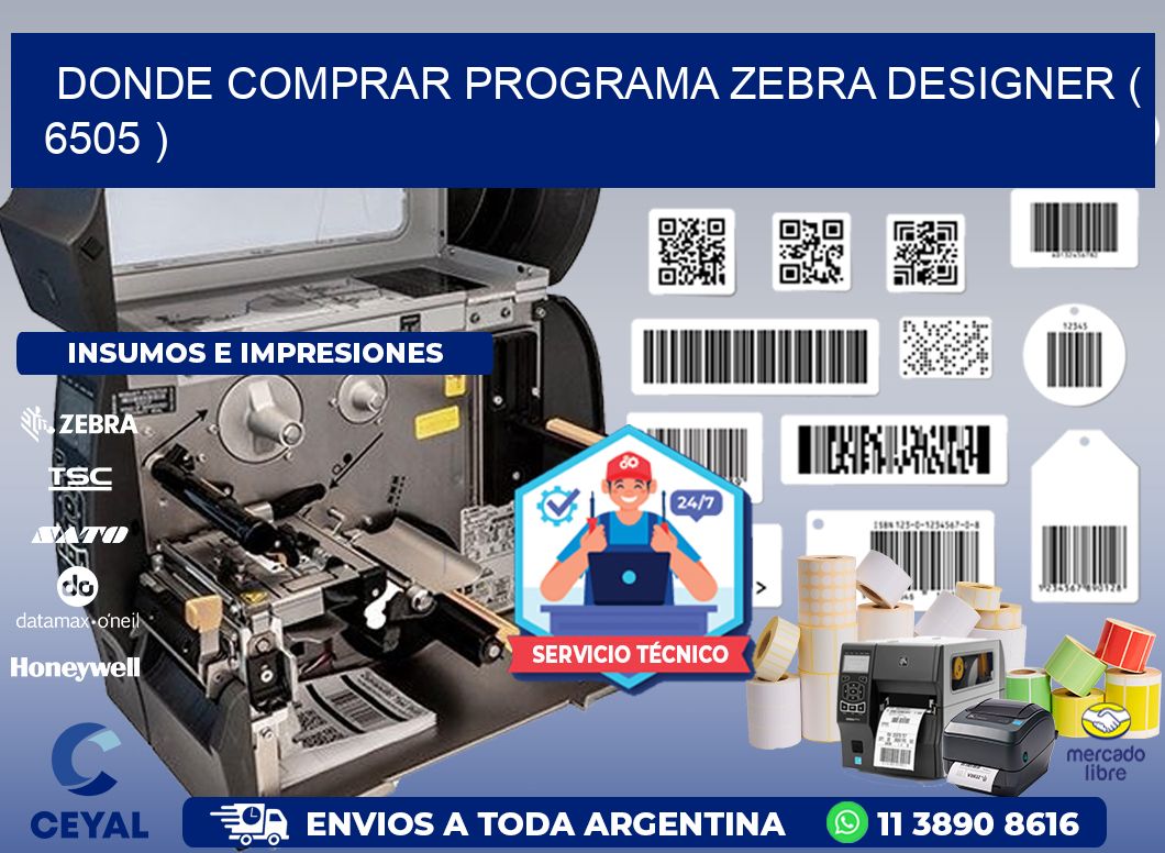 DONDE COMPRAR PROGRAMA ZEBRA DESIGNER ( 6505 )