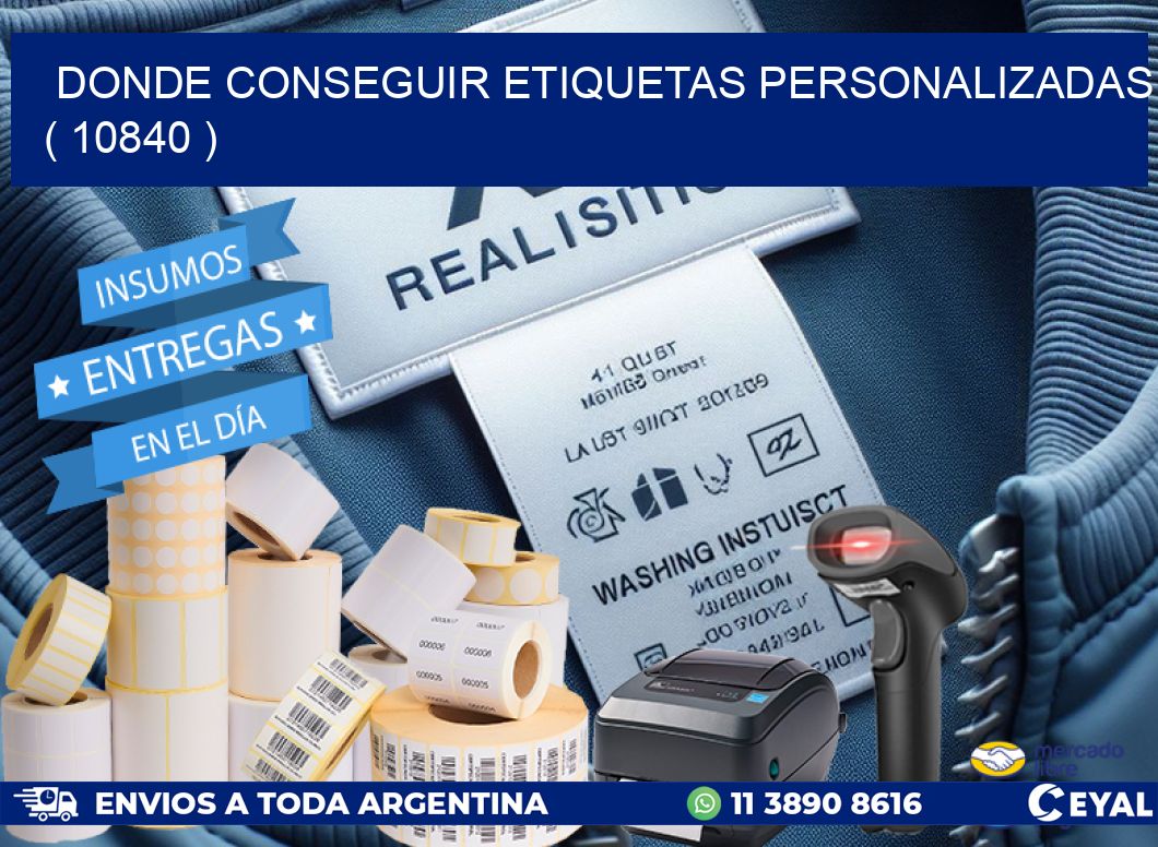 DONDE CONSEGUIR ETIQUETAS PERSONALIZADAS ( 10840 )