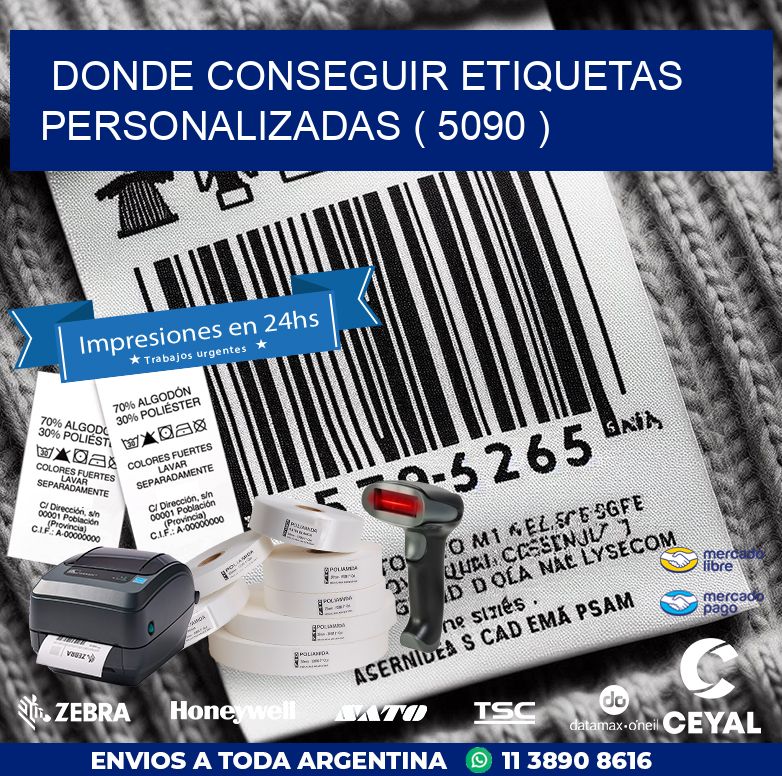 DONDE CONSEGUIR ETIQUETAS PERSONALIZADAS ( 5090 )