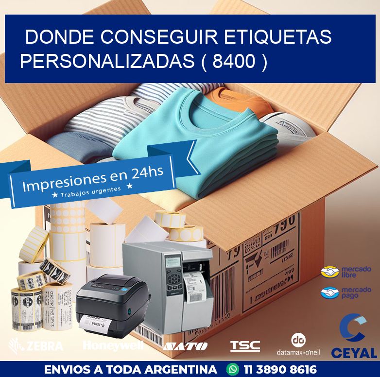 DONDE CONSEGUIR ETIQUETAS PERSONALIZADAS ( 8400 )