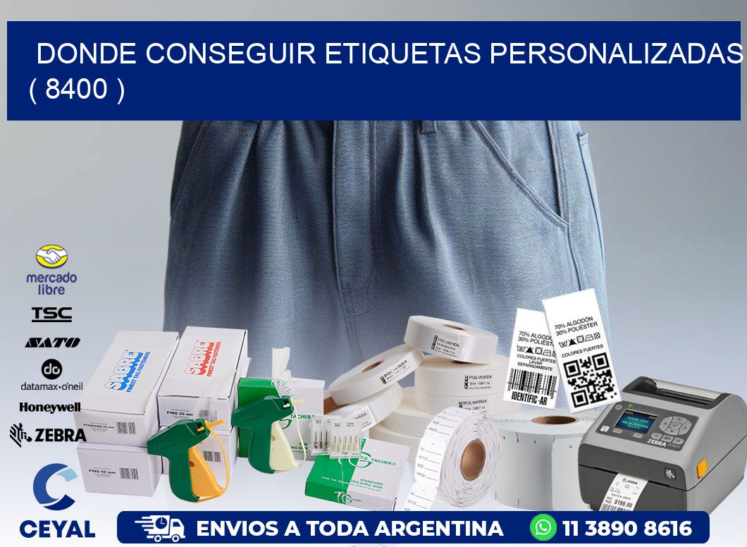 DONDE CONSEGUIR ETIQUETAS PERSONALIZADAS ( 8400 )