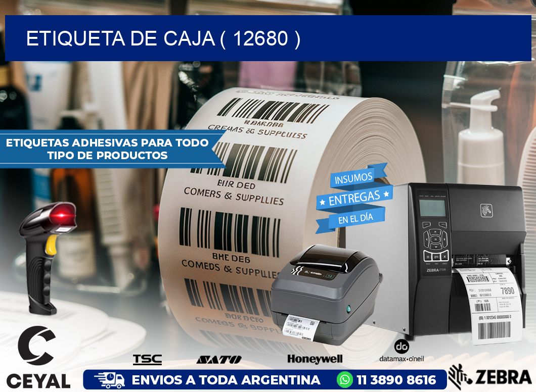 ETIQUETA DE CAJA ( 12680 )