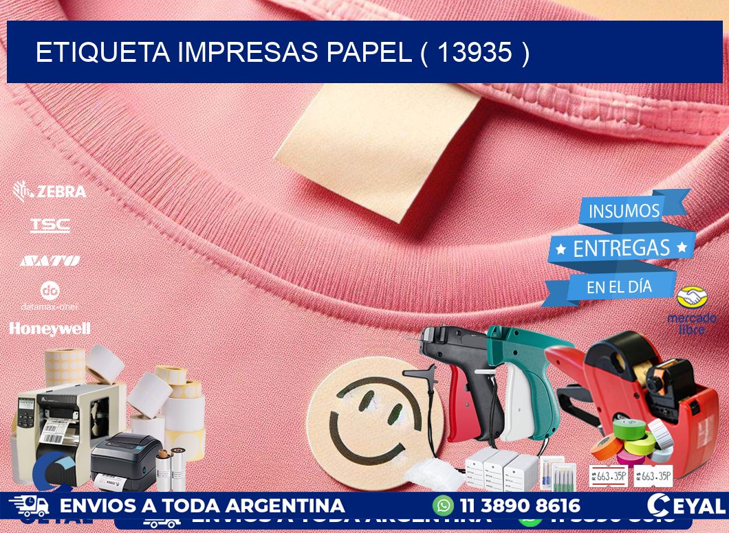 ETIQUETA IMPRESAS PAPEL ( 13935 )